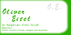 oliver eitel business card